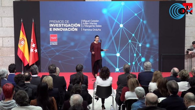DIRECTO| Díaz Ayuso entrega los Premios de Investigación e Innovación Tecnológica de la Comunidad de Madrid