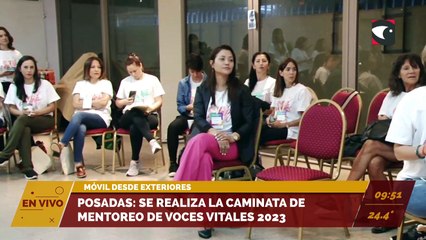 POSADAS: SE REALIZA LA CAMINATA DE MENTOREO DE VOCES VITALES 2023