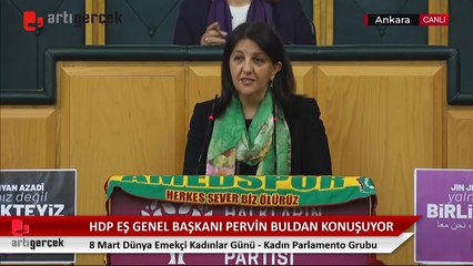 HDP Eş Genel Başkanı Pervin Buldan, Kadın Parlamento Grubu’nda konuşuyor