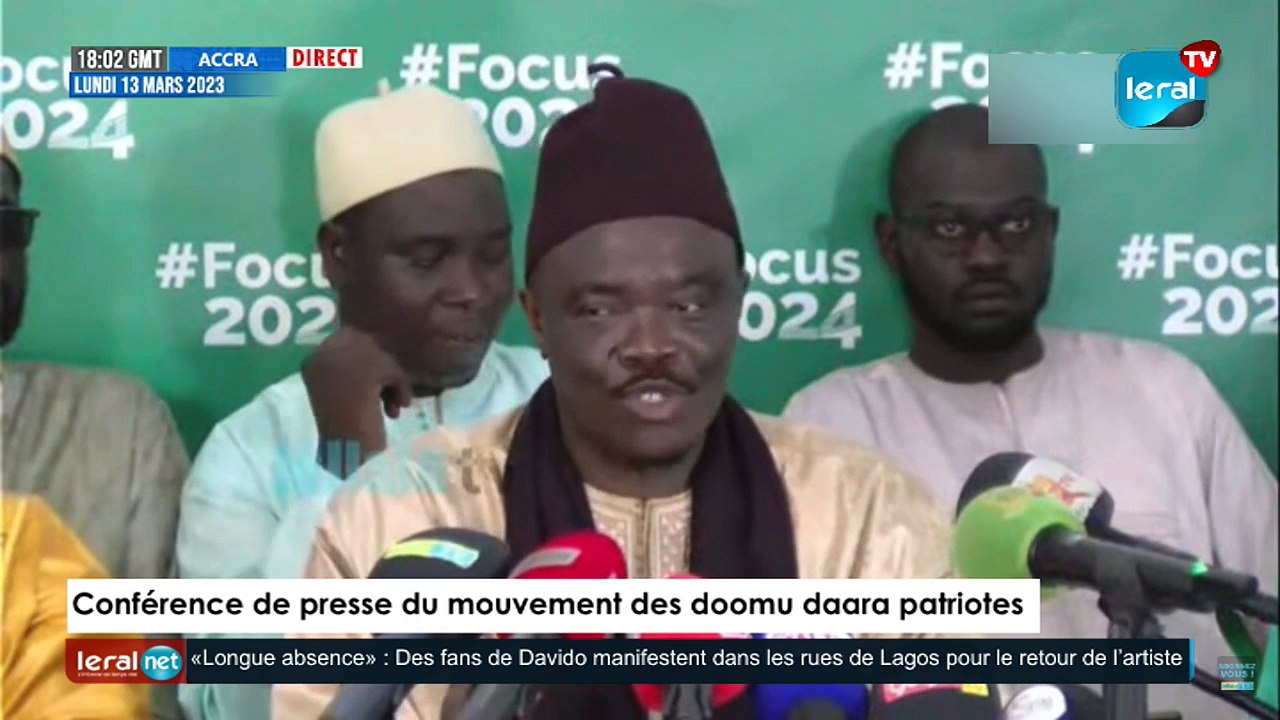 [ DIRECT ]Conférence de presse du mouvement des doomu Daara