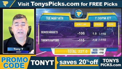 Game Day Picks Show Live Expert NBA NCAAB Picks - Predictions, Tonys Picks 3/14/2023