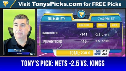 Game Day Picks Show Live Expert NBA NCAAB Picks - Predictions, Tonys Picks 3/16/2023