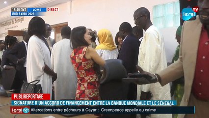 Signature d’un accord de financement entre la Banque Mondiale et le Sénégal