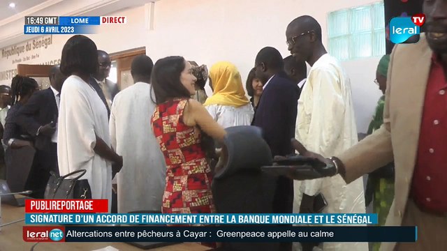 Signature d’un accord de financement entre la Banque Mondiale et le Sénégal
