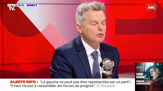 Fabien Roussel invité de la matinale de BFMTV RMC