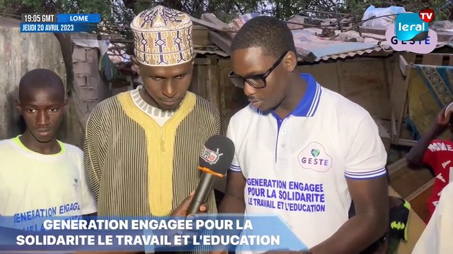 Distribution de Ndogou de l’association Génération Engagée pour la Solidarité, le Travail et l’Education