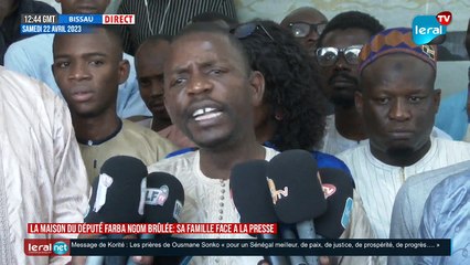 La maison du député Farba Ngom brûlée: la famille face a la presse