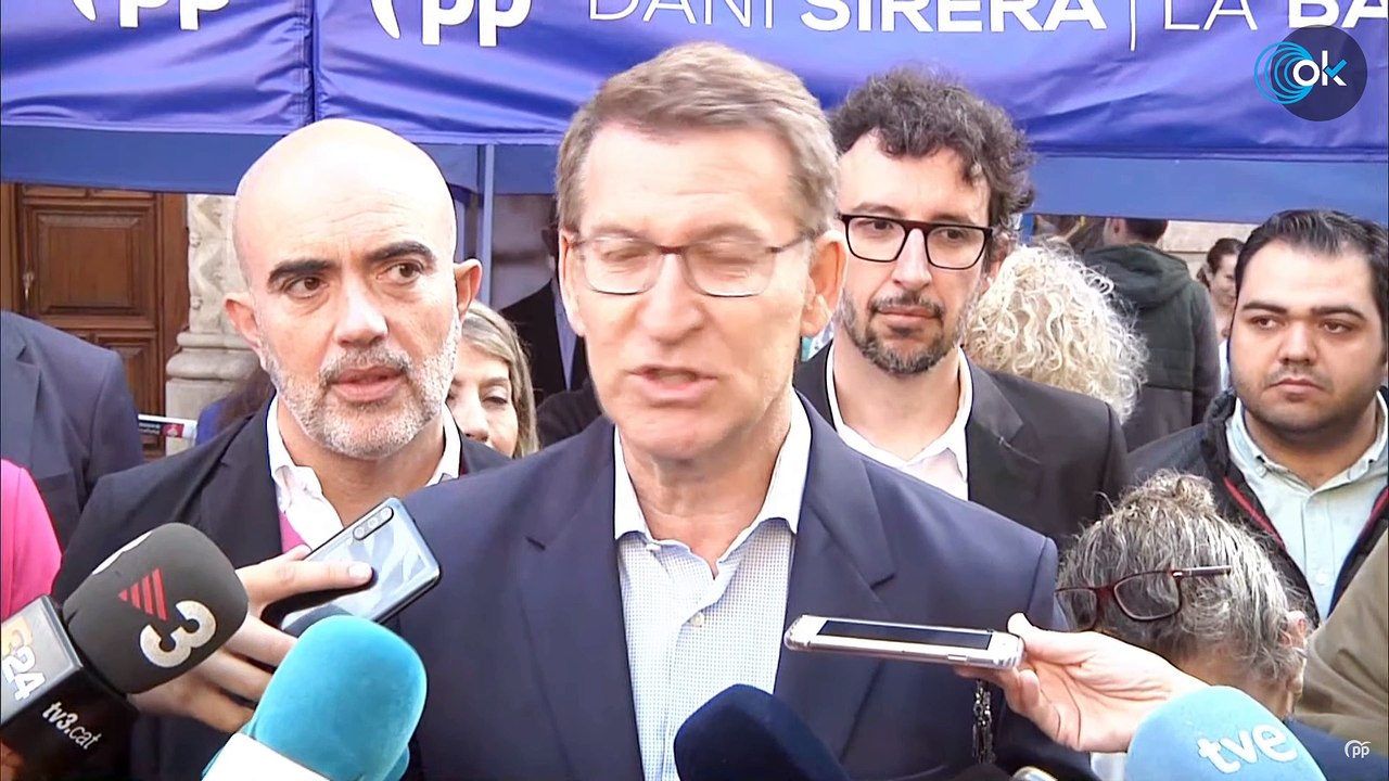 DIRECTO: Alberto Núñez Feijóo atiende a los medios de comunicación en Barcelona