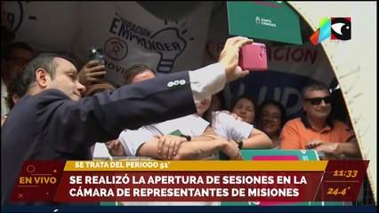 Inicio de sesiones en la Cámara de Representantes de Misiones