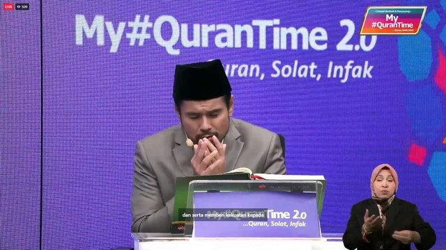 [LIVE] Episod 142 My #QuranTime 2.0 Khamis 4 Mei 2023 Surah Al-Baqarah (2: 254-255) Halaman 42 My #QuranTime #QuranSolatInfak World #QuranHour