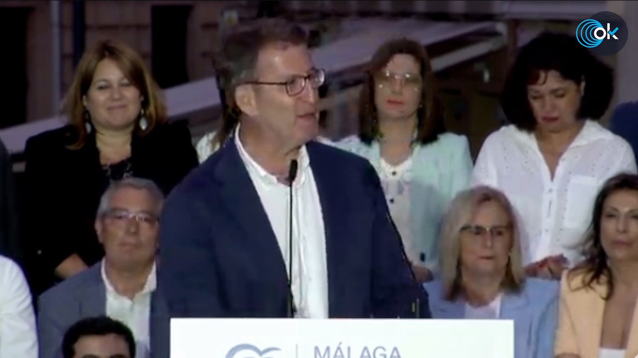 DIRECTO| Alberto Núñez Feijóo, Juanma Moreno y Paco de la Torre intervienen en un acto en Málaga
