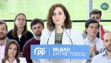 DIRECTO: Ayuso en un acto con afiliados y simpatizantes en Bilbao