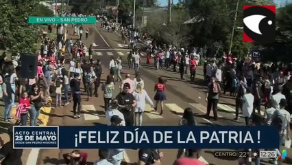 Acto central por el 25 de Mayo en San Pedro