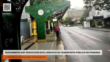 Nuevamente hay reducción en el servicio de transporte público de Posadas