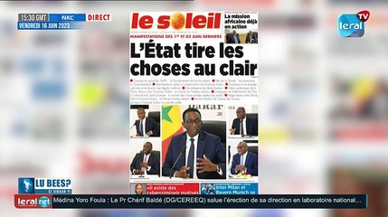 LOU BESS XIBAAR YI 15H GMT CE 16/06/2023 AVEC PAPE MAGUETTE BA #LERALTV