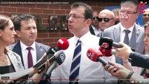 İstanbul Büyükşehir Belediye Başkanı Ekrem İmamoğlu, açıklama yapıyor