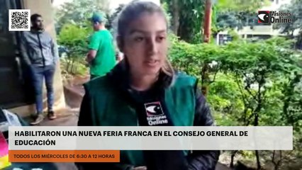 Posadas: habilitaron una nueva feria franca en el Consejo General de Educación