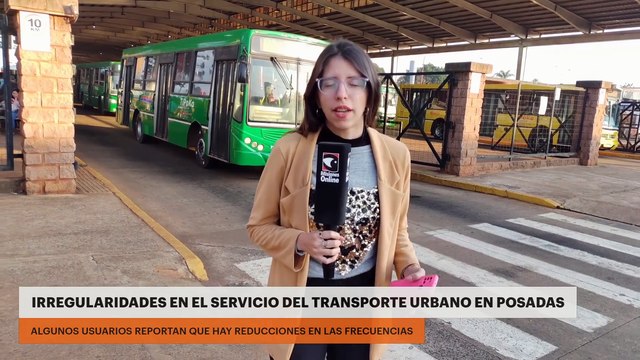 Irregularidades en el servicio del transporte urbano en Posadas