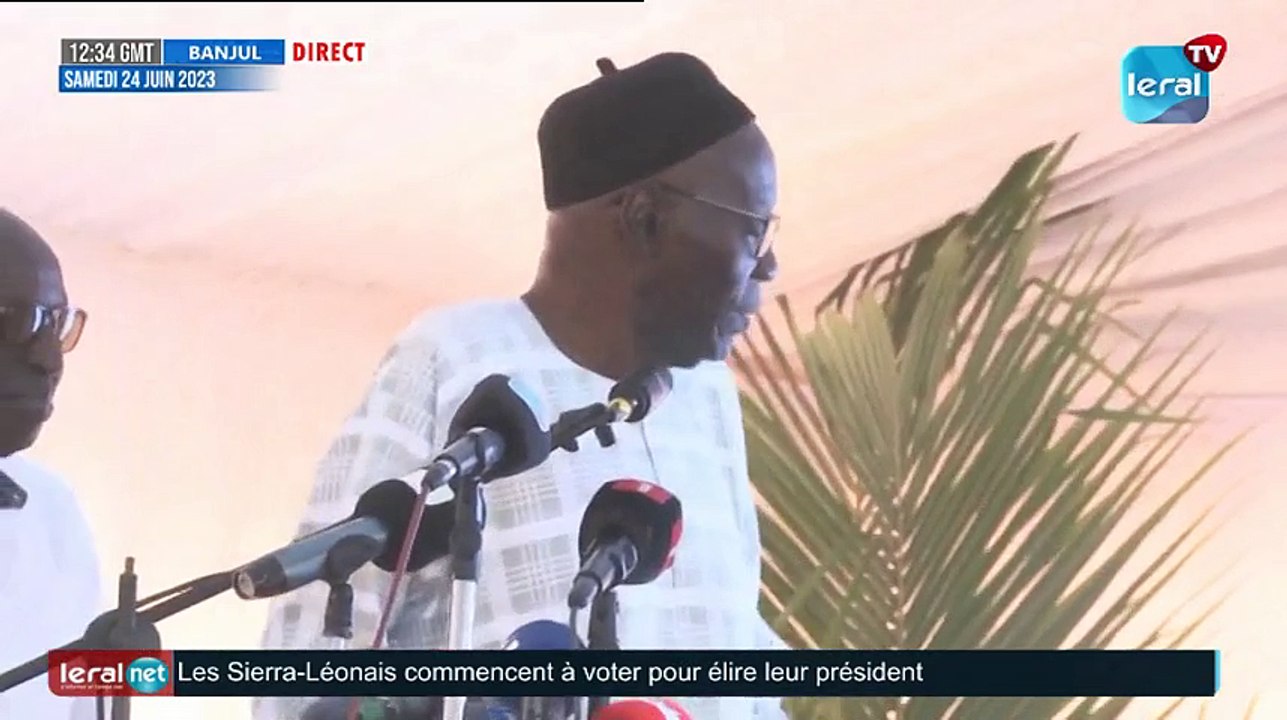 Cérémonie de livraison des parcelles à Bambilor