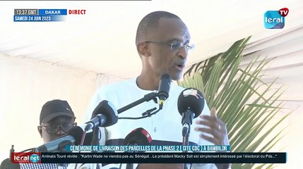 Cérémonie de livraison des parcelles à Bambilor