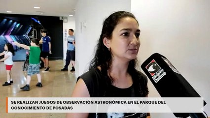 Se realiza una actividad para los más chicos en el observatorio astronómico de Posadas