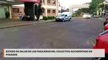 Estado de salud de los pasajeros del colectivo que chocó en Posadas