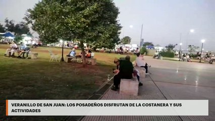 Los posadeños disfrutan de la Costanera y sus actividades
