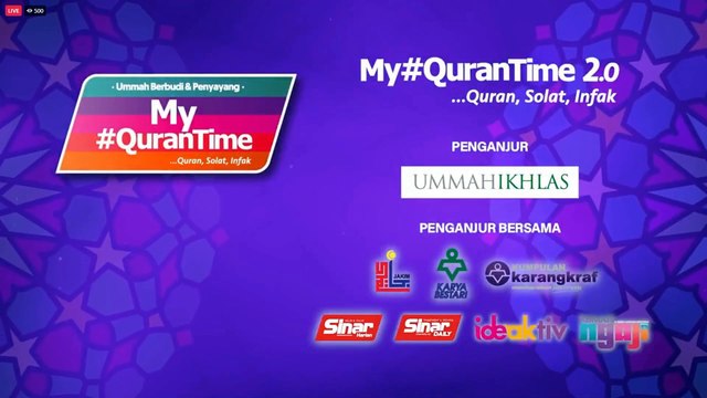 [LIVE] Episod 196 My #QuranTime 2.0 Selasa 27 Jun 2023 Surah Ali Imran (3: 59-61) Halaman 57 My #QuranTime #QuranSolatInfak World #QuranHour