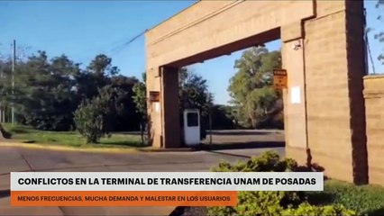 Conflictos en la terminal de transferencia UNaM de Posadas