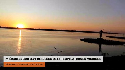 Pronóstico del tiempo: miércoles con leve descenso de la temperatura