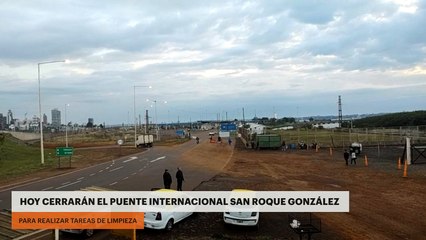 Télécharger la video: Hoy cerrarán el puente internacional San Roque González