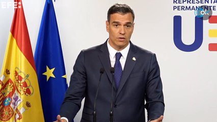 DIRECTO | Comparecencia de Pedro Sánchez ante la prensa desde Bruselas