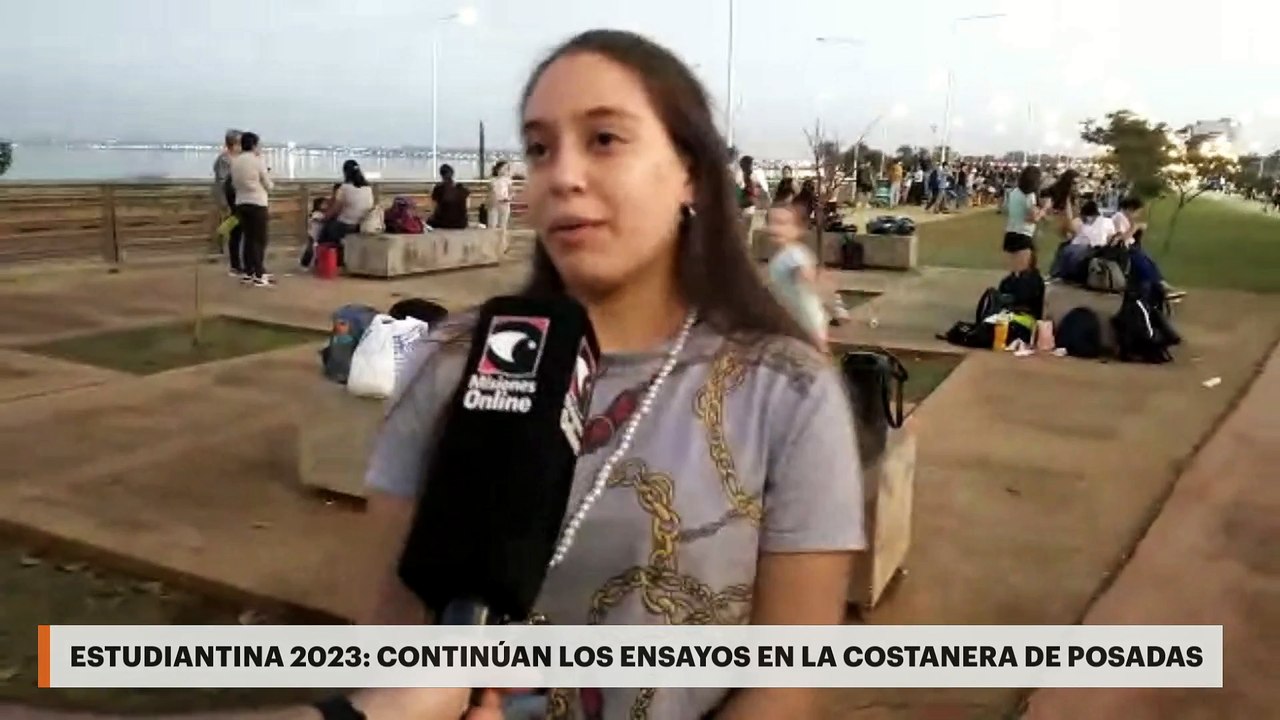 Estudiantina 2023: continúan los ensayos en la Costanera de Posadas
