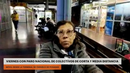 Viernes con paro nacional de colectivos de corta y media distancia