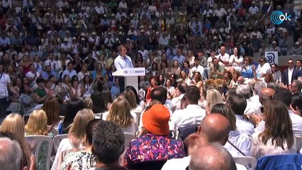 DIRECTO | Feijóo, Rueda y Rajoy intervienen en un mitin en la plaza de toros de Pontevedra