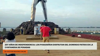 Los posadeños disfrutan del domingo patrio