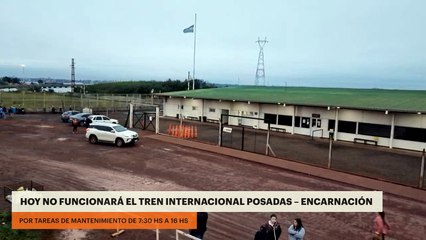 Hoy no funcionará el tren internacional Posadas – Encarnación