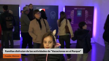 Familias disfrutan de las actividades de "Vacaciones en el Parque"