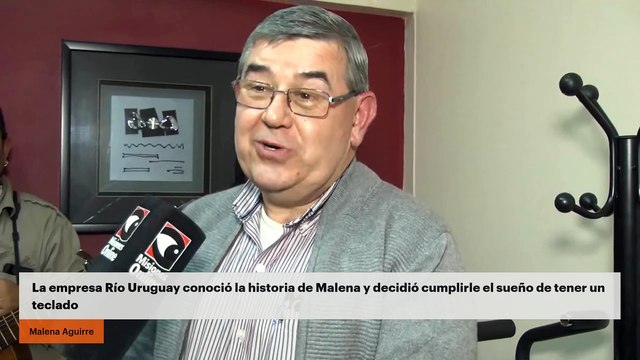 ¡Llegó el teclado de Malena! La empresa Río Uruguay conoció su historia en Misiones Online y le cumplió el sueño