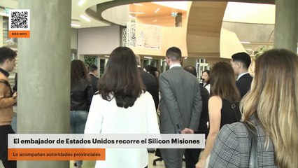 El embajador de Estados Unidos Marc Stanley recorre el Silicon Misiones