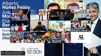 DIRECTO| Feijóo, Juanma Moreno y Elías Bendodo participan en un mitin en Baños del Carmen (Málaga)