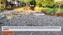 Posadas: Obras de mejora en avenida Zapiola fortalecen la conexión entre los barrios