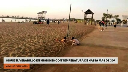 Sigue el veranillo en Misiones con temperaturas de hasta 30º