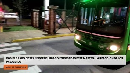 Posible paro de transporte urbano en Posadas este martes: la reacción de los pasajeros
