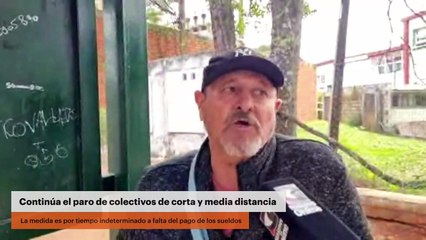 Continúa el paro de colectivos de corta y media distancia