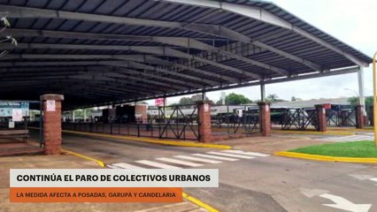 Continúa el paro de colectivos de urbanos