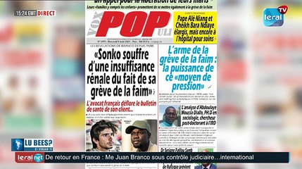 LOU BESS XIBAAR YI 15H GMT 09/08/2023 AVEC PAPE MAGUETTE BA   #LERALTV