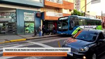 Tercer día de paro de colectivos urbanos en Posadas