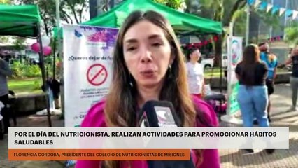 Por el día del nutricionista, realizan actividades para promocionar hábitos saludables