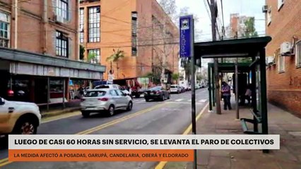 Luego de casi 60 horas sin servicio, se levanta el paro de colectivos